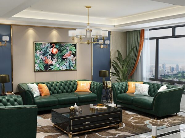 طقم الكنب الفاخر لغرفة المعيشة