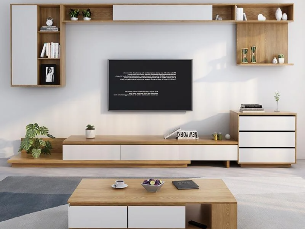 طقم طاولات تلفزيون و قهوة فاخر