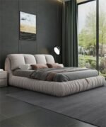 ⁦سرير نوم بتصميم حديث مع 2 كمودينة ⁩ - الصورة ⁦2⁩