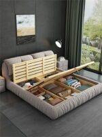 ⁦سرير نوم بتصميم حديث مع 2 كمودينة ⁩ - الصورة ⁦3⁩