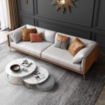 ⁦كنبة موردن جلد ايطالية فاخرة⁩ - الصورة ⁦2⁩