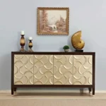 طاولة كونسول بتصميم بلمسات مزخرفة فخمة