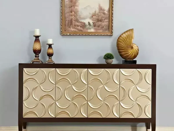 طاولة كونسول بتصميم بلمسات مزخرفة فخمة