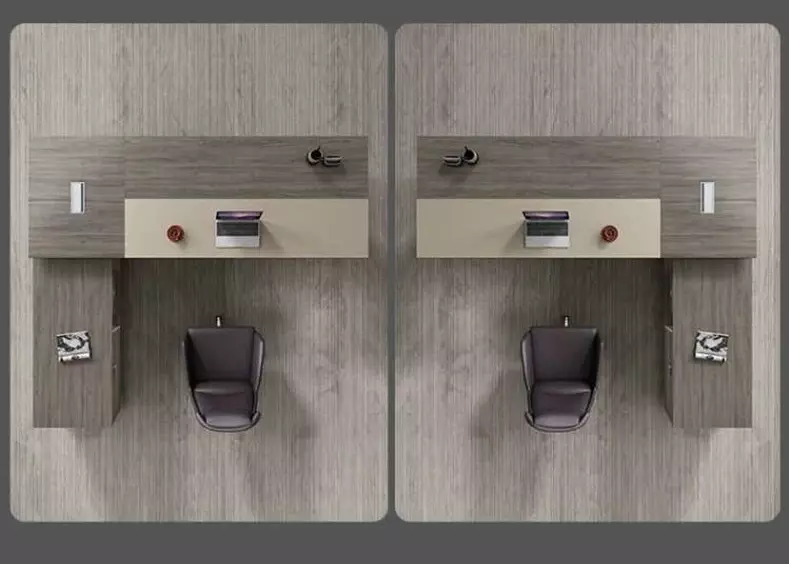 مكتب خشبي بتصميم انيق