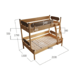 ⁦سرير أطفال بدورين بتصميم بسيط⁩ - الصورة ⁦4⁩