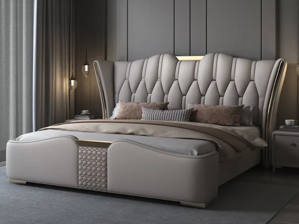 سرير مميز بتفاصيل مريحة و فخمة