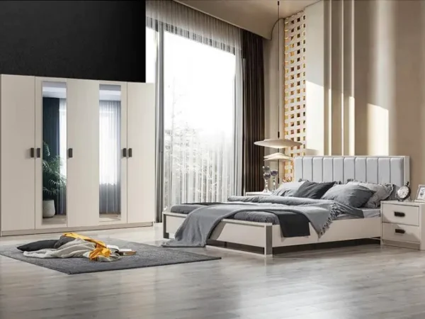 غرفة نوم كاملة بتصميم بسيط