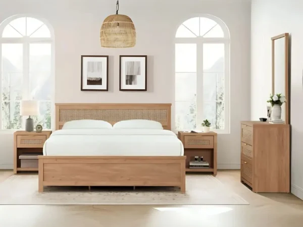 غرفة نوم كاملة بتصميم ريفي