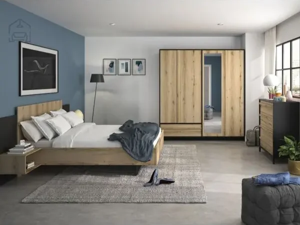 طقم غرفة نوم خشبي