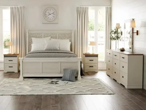 طقم غرفة نوم بلمسة كلاسيكية اسكندنافيه