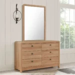 غرفة نوم كاملة بتصميم خشبي