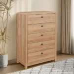 غرفة نوم كاملة بتصميم خشبي