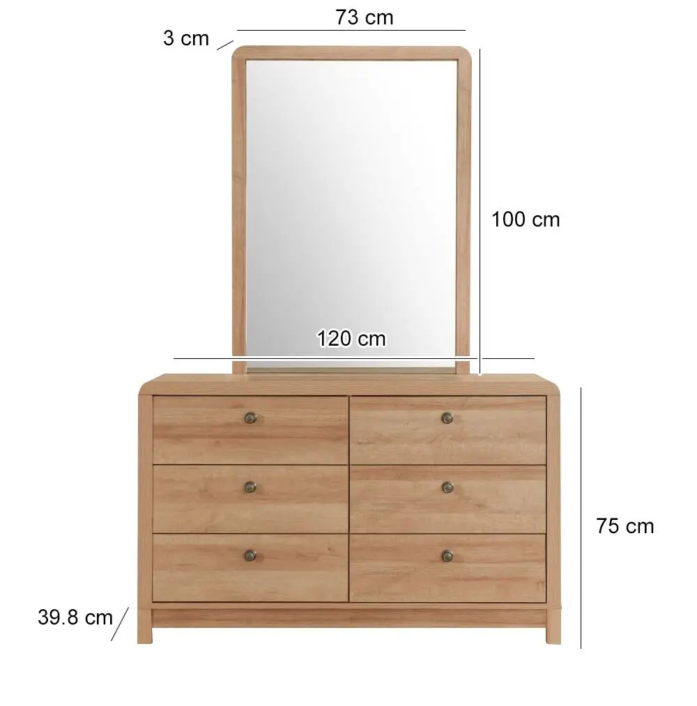 غرفة نوم كاملة بتصميم خشبي