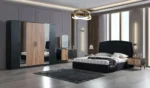 طقم غرفة نوم كاملة بتصميم انيق