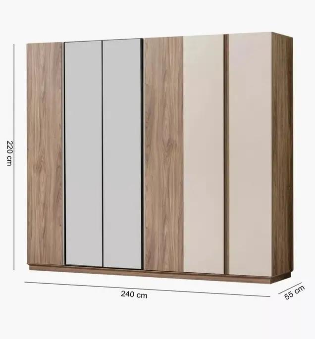 طقم غرفة نوم كاملة بتصميم بسيط