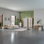 طقم غرفة نوم كاملة بتصميم بسيط