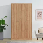 غرفة نوم كاملة بتصميم خشبي