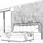 ⁦غرفة نوم بتصميم فريد و فاخر⁩ - الصورة ⁦7⁩