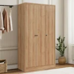 غرفة نوم كاملة بتصميم خشبي