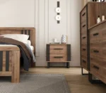 غرفة نوم خشبي بتصميم كلاسيك