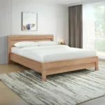 غرفة نوم كاملة بتصميم خشبي