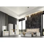 غرفة نوم بتصميم فريد و فاخر