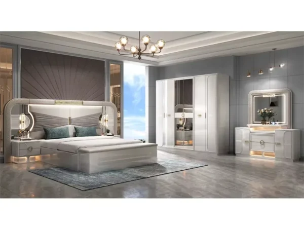 غرفة نوم بتصميم هادئ و فخم