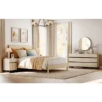 غرفة نوم خشبية بتصاميم مختلفة